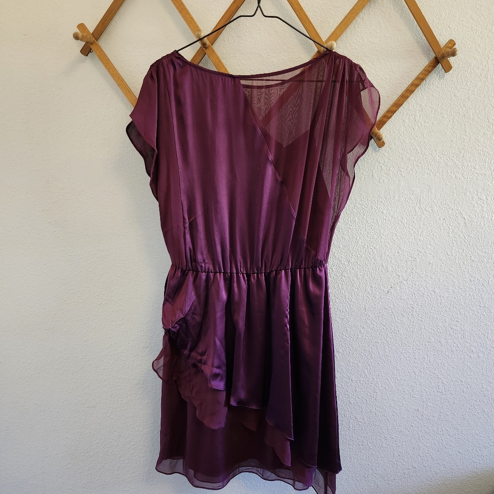 Alice + Olivia Silk Ruffle Vintage Y2K Cocktail Dress - Picture 4 of 5